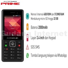 SMARTFREN Handphone ANDROMAX PRIME F17A1H Jaringan 4G LTe