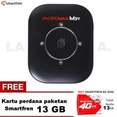 Smartfren MIFI M3Y Andromax 4G LTE + Perdana Paketan Smartfren GSM 13 GB White / Putih