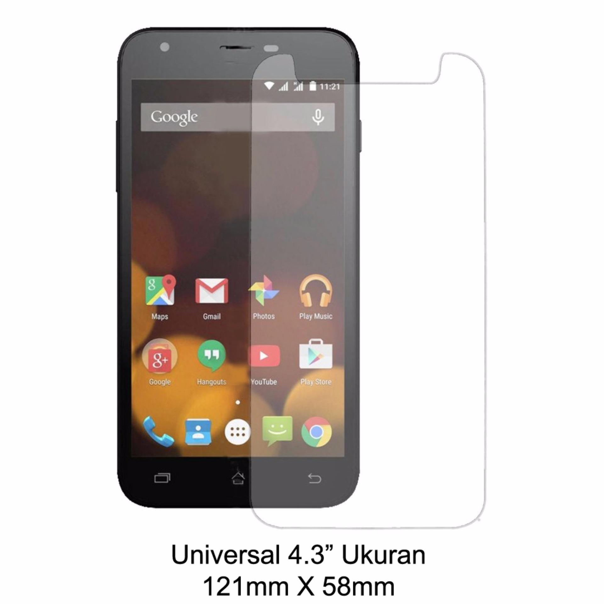 Tempered Glass Premium Screen Protector 9H 0.33mm Universal 4,5 inch - BeningIDR11800. Rp 11.900