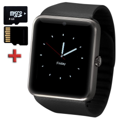 SmartWatch GT08 Elektronik Smartwatch Call Pengingat Passometer SIM Kartu untuk IPhone IOS Android Ponsel + Mirco-sd 8 GB