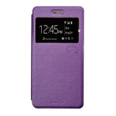 Smile Flip Cover Case Oppo Find 5 mini R872 - Ungu