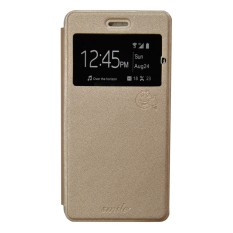 Smile Flip Cover Case Oppo Neo K R831K - Gold