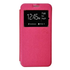 Smile Flip Cover Lenovo Vibe C A2020 - Hot Pink