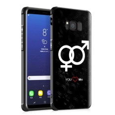 Lembut Silicone 3D Colorful Painting Perlindungan Penutup Belakang untuk Sam Sung Galaxy S8 (Love Jaringan)-Intl