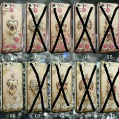Softcase Flower Diamond Chrome + Ring Samsung Galaxy J7 Prime /Merak/Hello Kitty /Case MURAH