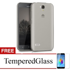Softcase for Huawei Y3c - Abu-abu + Gratis Tempered Glass - Ultra Thin