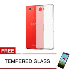 Softcase for Sony Xperia Z3 Compact / D5803 - Clear + Gratis Tempered Glass - Ultra Thin