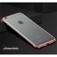 Softcase Neon Clear Iphone 6 Plus / 6s+ Case Silicon Casing Transparan - ROSE GOLD