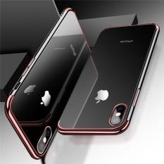 Softcase Neon Light Iphone X / 10 Case Silicon Casing List Warna - ROSE GOLD