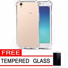 Softcase Silicon Anti Shock / Anti Crack Elegant Softcase for Oppo Neo 9 / Oppo A37 - White Clear + Free Tempered Glass