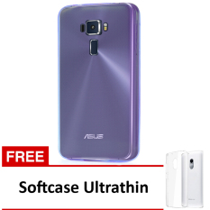Softcase Ultrathin Untuk Asus Zenfone 3 ZE552KL - Ungu Clear + Free Softcase Ultrathin
