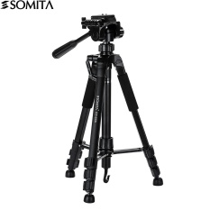 SOMITA Flexible lightweight Camera/Dlsr/Mobilephone tripod Professional Portable Travel Aluminum Camera Tripod&Pan Head 4 knot