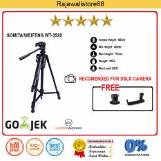 Somita Tripod DSLR - WT-3520 - Hitam - For Canon, Nikon, Sony Fujifilm Mirrorless/DSLR