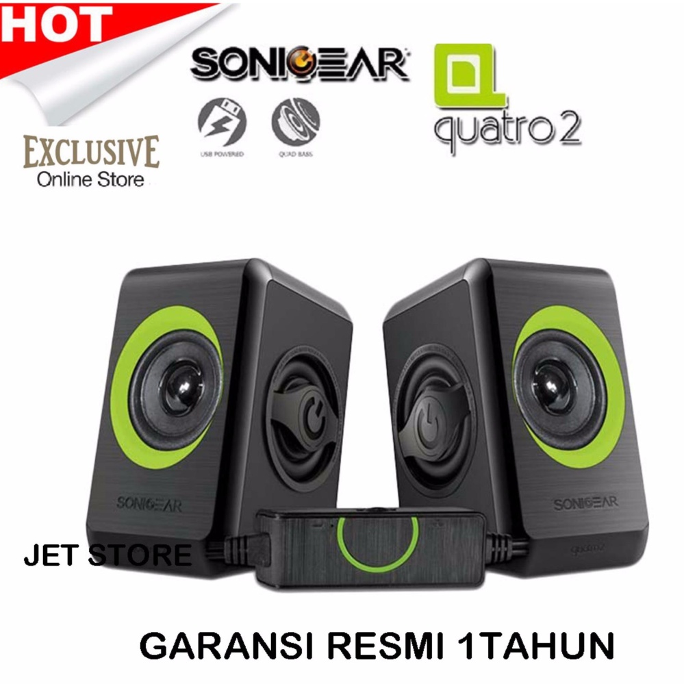 Sonicgear Quatro2 Speaker komputer - Hijau.