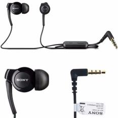 Sony 3.5mm Handsfree Headset Xperia Stereo MH-EX300AP Original - HItam