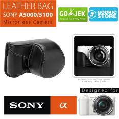 Sony Alpha A5000 / A5100 Leather Bag / Case / Tas Kulit Kamera Mirrorless - Hitam