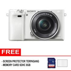 Sony Alpha A6000 Kamera Digital Mirrorless Lensa 16-50mm (Free Memory SDHC + Screenguard)