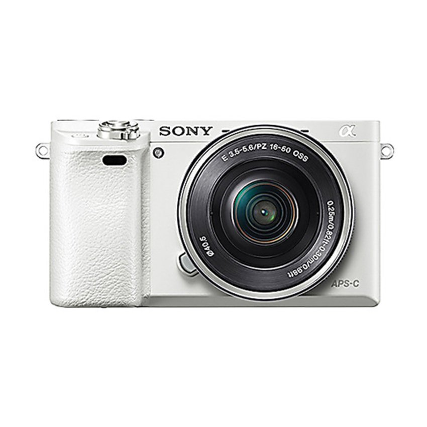 Sony Alpha A6000 Kamera Digital Mirrorless - Lensa 16-50mm - 24.3MP - Putih
