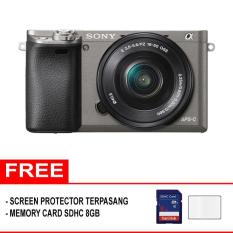 Sony Alpha A6000 Kamera Digital Mirrorless Lensa 16-50mm (Free Memory SDHC + Screenguard)