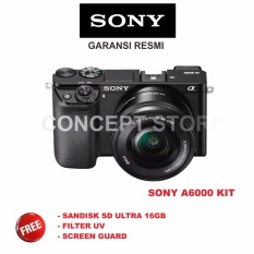 SONY ALPHA A6000 KIT 16-50 CAMERA MIRRORLESS BLACK / A6000L / A 6000L