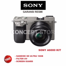 SONY ALPHA A6000 KIT 16-50 CAMERA MIRRORLESS GREY / A6000L / A 6000L