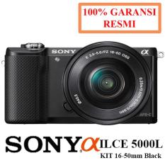 SONY ALPHA ILCE 5000L KIT 16-50mm BLACK KAMERA DIGITAL MIRRORLESS