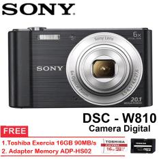 Sony DSC W810 6X Zoom Optik Kamera Digital Free Memory 16GB