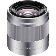 Sony E 50mm F1.8 OSS Lens - Silver SEL50F18