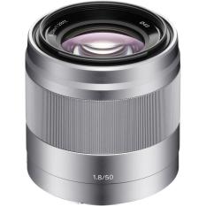 Lensa Sony E 50mm F1.8 OSS / Lensa Fix 50mm / Lensa Potrait / Lensa SEL50F18 - Silver bergaransi Resmi Sony Indonesia 1 tahun