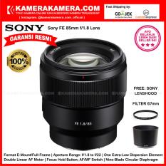 Sony FE 85mm f/1.8 Lens (Garansi Resmi 1th) free LensHood Original + Filter 67mm