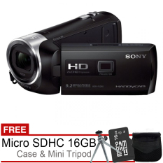 Sony HDR-PJ240 Handycam - Free MicroSD 16GB + Tas + Mini Tripod