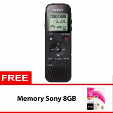 Sony ICD - PX470 Digital Voice Recorder - Hitam Free Memory Sony 8gb