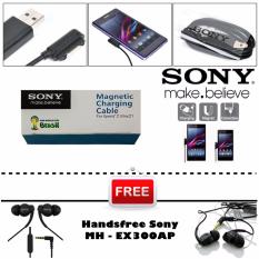 Sony Kabel Data Magnetic For Sony Xperia Z UltrA Z1 Z2 Z3 + Gratis Sony Handsfree MH-EX300AP
