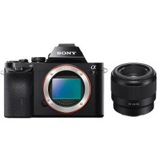 Sony Kamera Alpha a7 Body Only warna Hitam + Lensa FE 50mm F1.8 warna Hitam garansi resmi 1 tahun Sony Indonesia