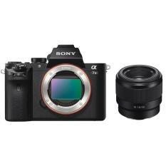 Sony Kamera Alpha a7II / a7 mark II / ILCE- 7M2 Body Only warna Hitam + Lensa FE 50mm F1.8 warna Hitam garansi resmi 1 tahun Sony Indonesia