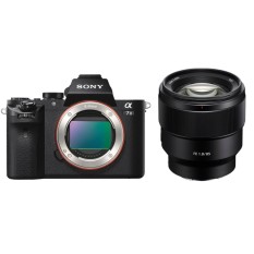 Sony Kamera Alpha a7II / a7 mark II / ILCE- 7M2 Body Only warna Hitam + Lensa FE 85mm F1.8 warna Hitam garansi resmi 1 tahun Sony Indonesia