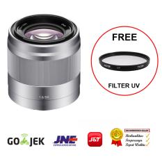 Sony Lens E-Mount 50mm f/1.8 OSS for Sony A5000-A5100-A6000 SILVER