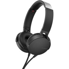 Sony MDR-XB550AP / MDR XB550AP / MDRXB550AP Black HEADPHONE EXTRA BASS - Headset warna Hitam , garansi resmi Sony Indonesia 1 tahun