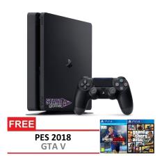 SONY Playstation 4 Slim 500GB CUH-2006A Garansi SONY + Free PES 2018 & GTA V