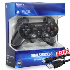 Sony Playstation PS3 Stick DualShock Wireless Controller + USB Charger Cable