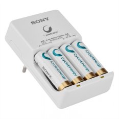 Sony Portable Charger + Baterai AA 4pcs Cycle Energy 2000mAh