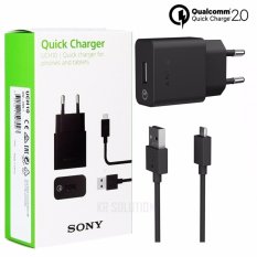 Sony Travel Charger UCH10 Kabel Micro USB Original - Hitam