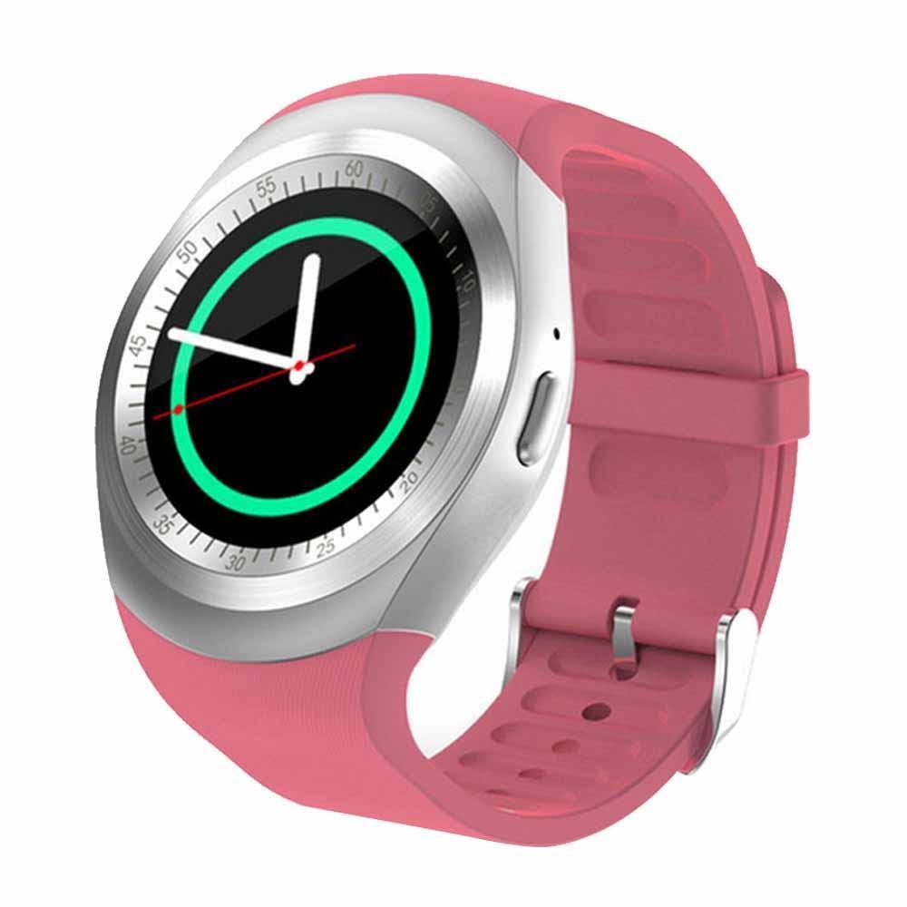 Sougou Y1 Smart Watch Ponsel Mendukung SIM TF Kartu Bluetooth Cincin Tahan Air Round Sporty Jam Tangan dengan Whats App dan Facebook untuk IOS Android-Intl