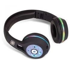 SoundLogic XT Nirkabel Bluetooth Di-Telinga Stereo Light Up Headphone dengan LED Lampu, Lipat, Adjustable-Intl