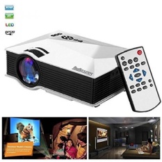 Sourcingbay WIFI Nirkabel Portable LCD LED Home Theater Cinema GameProjector dengan VGA/USB/SD/AV/HDMI Miracast Airplay DLNA Pico PocketProjector.1200 Lumens (Putih) -Intl
