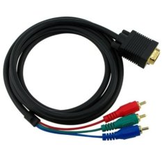SP Kabel VGA TO 3 RCA - Komponen Kabel Untuk PC Laptop TV Monitor