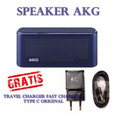 Speaker AKG type S30 All-in-One Portable Bluetooth Speaker Original Gratis Samsung Travel Chager Fast Charging - Meteor Blue