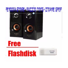Speaker AKTIF FLECO F-017 / Speaker Mini HP dan Komputer F017 Free flashdisk 16 Gb