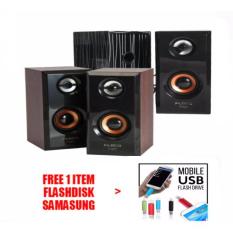 Speaker AKTIF FLECO F-017 / Speaker Mini HP dan Komputer F017 FREE Flashdisk samsung 64GB