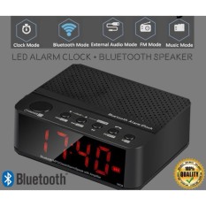 Speaker Mini Bluetooth & Radio FM & Jam Meja digital HandsFree Alarm